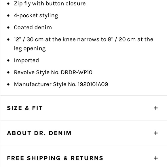 Dr denim   Black metal skinny jeans….. never worn with tags attached - Picture 3 of 3